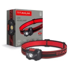   Led fejlámpa , elemes , 100 lm , hideg fehér , IP44 , VIDEX , TITANUM