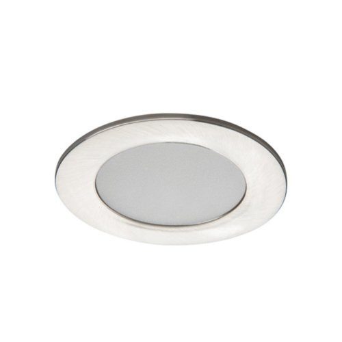 LED lámpatest , spot , süllyesztett , kerek , 4.5W , természetes fehér , szatén nikkel , IP44 , IVIAN
