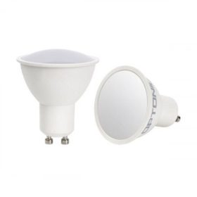   LED lámpa , égő , szpot , GU10 foglalat , matt előlappal , 110° , 6.5 Watt , hideg fehér, Optonica