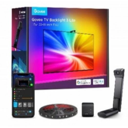 Digitális LED szalag szett kamerával , TV képernyő követő funkcióval , RGB + IC (digitális) , 3.6m , GOVEE,  Envisual