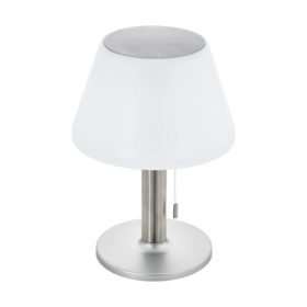   LED lámpatest , asztali , kültéri , napelemes , természetes fehér , ezüst , 2W , IP44 , STRÜHM Pelagia