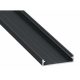 Alumínium U profil LED szalaghoz , 2 méter/db, fekete , WIDE2 - SOLIS