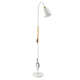   LED lámpa ,  állólámpa , állítható magasság , E27-es foglalattal , fehér, fa , Berge Vienna