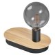 Ledvance Decor Wood Table Touch érintő kapcsolóval szabályozható fa hatású asztali lámpa, E14