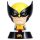 LED dekoráció , éjjeli lámpa , asztali lámpa , 3D hangulatvilágítás , X-Men Icons Wolverine , 11 cm  , 2db AAA , Marvel