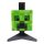LED dekoráció , éjjeli lámpa , asztali lámpa , 3D hangulatvilágítás , fejhallgató ,  Creeper Head , 22 cm  , USB , Minecraft