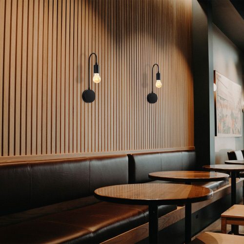 Opviq , 584TTM1962 , Baston - 3280 , Fekete Színű , Fali lámpa , E27 Foglalattal