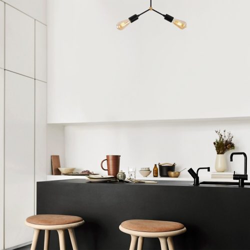 Opviq , 584TTM1255 , Sparrow - 1252 , Fekete Színű , Csillár , E27 Foglalattal