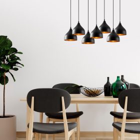   Opviq , 584TTM1383 , Tattoo - 6221 , Fekete Színű , Csillár , E27 Foglalattal