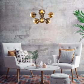   Opviq , 584TTM1259 , Karsor - 1267 , Vintage Stílusú , Csillár , E27