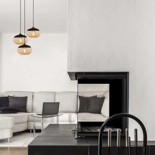 Opviq , 892OPV1773 , Camini - MR - 868 , Fekete Színű , Csillár , E27 Foglalattal