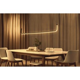   Opviq , 166PRG1203 , Tadpole - Black, Yellow Light , Fekete Színű , Csillár , LED