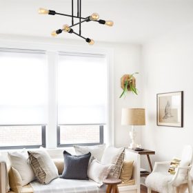   Opviq , 521SHN3432 , Flower - 162 - AV , Fekete Színű , Csillár , E27 Foglalattal