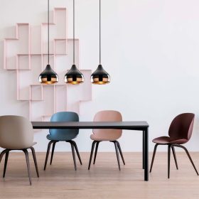   Opviq , 892OPV1758 , Yıldo - 6877 , Fekete 
Réz Színű , Csillár , E27 Foglalattal