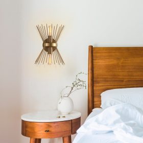   Opviq , 892OPV1848 , Kirpi - 3092 , Arany Színű , Fali lámpa , E27