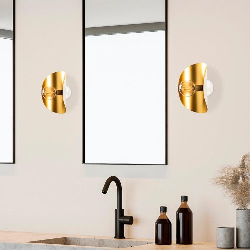 Opviq , 536NTD2119 , Sivani - MR - 840 , Fehér arany Színű , Fali lámpa , E27