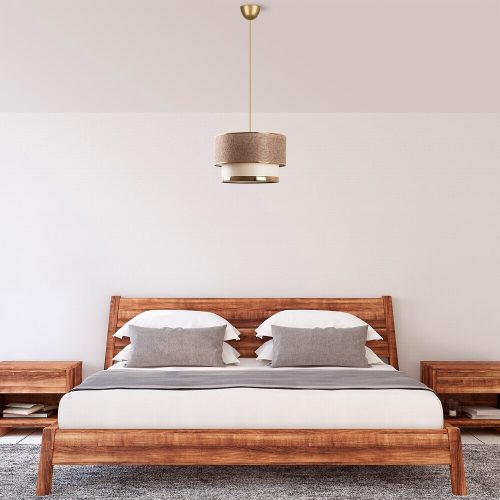 Opviq , 390FLH1817 , Cake - Beige, Gold , Bézs Arany Színű , Csillár , E27 Foglalattal