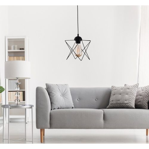 Opviq , 390FLH1585 , 205-P , Fekete Színű , Csillár , E27 Foglalattal