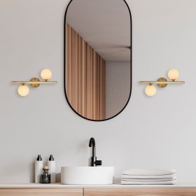   Opviq , 942FLG1282 , Domino - 11037 , Arany Színű , Fali lámpa , 2xG9 Foglalattal