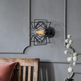   Opviq , 525NOR3164 , Nemrut - N-953 , Fekete Színű , Fali lámpa , E27 Foglalattal