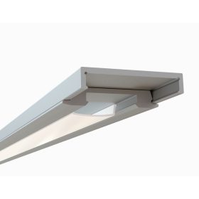   968-969 VL eloxált alumínium U profil LED-szalaghoz 2m, lapos, széles