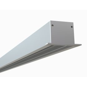   440 VL süllyesztett eloxált alumínium U profil LED-szalaghoz 2m, QUBO-SINK