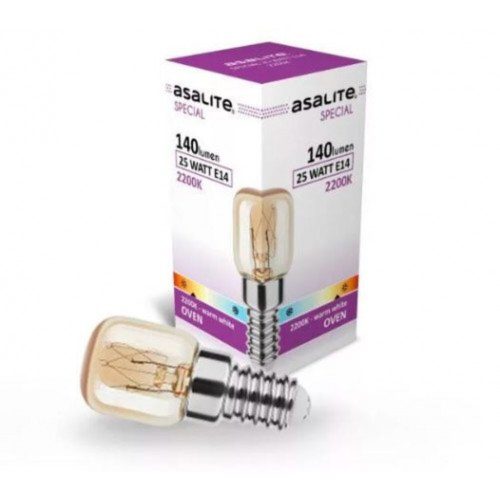 Sütőizzó , égő , higanymentes , E14 foglalat , 25 W , 230 V , 300 °C , meleg fehér , Asalite