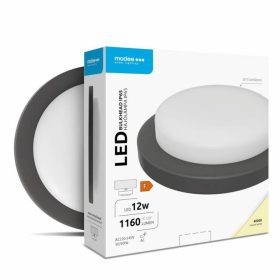   Modee LED Hajólámpa Kerek 12W 4000K (D151x38mm) IP65 (1160 lumen) fekete