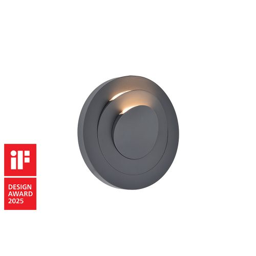 LUTEC MOOV LED falilámpa , két külön állítható fénycsóvával , 7.8W, sötétszürke , IP54