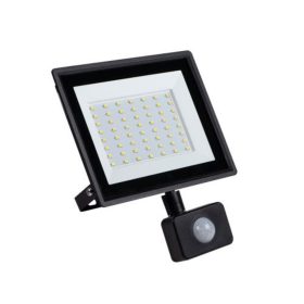   LED reflektor , 50 Watt , természetes fehér , mozgásérzékelős , IP65 , fekete , GRUN , Kanlux