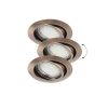 Rábalux , 1051 , Lite , Ráépíthető és Beépíthető lámpa , bronz , IP40 , GU10 , 3000K , 3W
