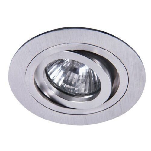 Rábalux , 1116 , Spot fashion , Ráépíthető és Beépíthető lámpa , súrolt alumínium , IP20 , GU5.3K