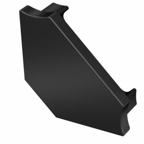 Végzáró CORNER alumínium U profilhoz , teli , fekete