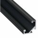 Alumínium sarok profil LED szalaghoz , 1 méter/db , CORNER , fekete