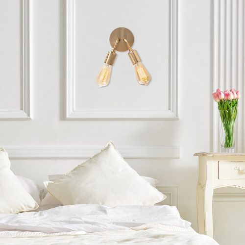 Opviq, 525NOR3195, Elegáns fekete falilámpa, fém ház, 10 x 12 cm, magasság 100 cm, Max 40W, IP20 | Elbűvölő szállodai stílusú világítás a modern terekhez