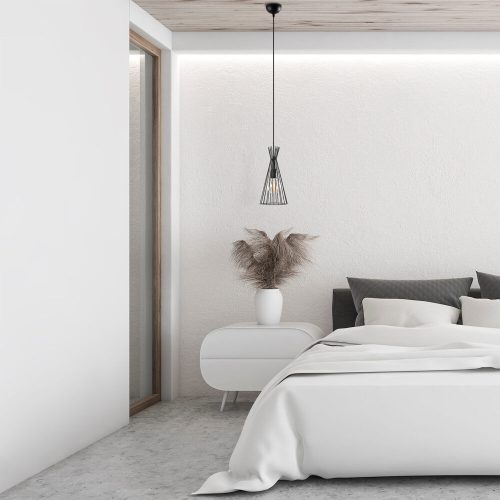 Opviq, 525NOR1599, Elegáns fekete falilámpa, fém ház, 10 x 12 cm, magasság 100 cm, Max 40W, IP20 | Elbűvölő szállodai stílusú világítás a modern terekhez