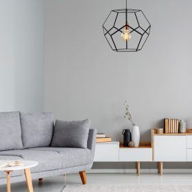   Ipari csillár fém testtel, fekete és bronz, 56 cm átmérő, 146 cm magasság | Állítható magasságú, E27 aljzat, IP20 | Tökéletes modern lakberendezéshez és egyedi világítási megoldásokhoz