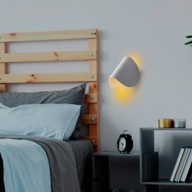   Stílusos szürke fali lámpa, fém ház, 17 x 12 x 13 cm | IP20 besorolású, Power LED 1W 3000K | Tökéletes modern lakberendezéshez, nappali és hálószoba világításhoz, karcsú kialakítás tartós alaplappal