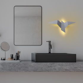   Stílusos szürke fali lámpa, fém ház, 56 x 14 x 24 cm | IP20 besorolású, Power LED 1W 3000K | Tökéletes modern nappalikba, hálószobákba és folyosókba, karcsú kialakítás tartós fém alaplappal