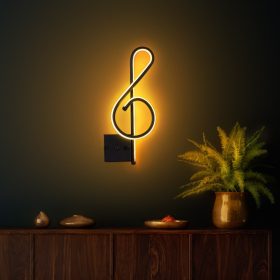   Stílusos fekete falilámpa, fém ház, 20 x 45 x 3 cm | Integrált LED 12W 3000K | Tartós fém alaplap (10 cm átmérő) | Tökéletes modern lakberendezéshez, nappali és hálószoba világításhoz