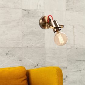  Vintage Glam fali lámpa, fém ház, 12 x 17 cm, magasság: 13 cm, E27 foglalat Max 40W, IP20 | Elegáns világítás otthoni dekorációhoz, tökéletes nappali és hálószoba hangulatához