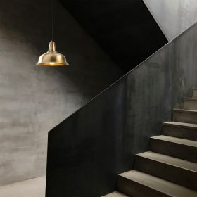   Elegáns arany csillár, 32 x 32 cm, magasság 120 cm | Tartós vastest, E27 Socket Max 40W | Stílusos skandináv dizájn, tökéletes az elbűvölő otthoni dekorációhoz | 90 cm kábelhossz, IP20 besorolás