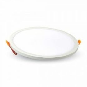   LED panel , Slim , keret nélküli , 29 W , süllyesztett , kerek , természetes fehér