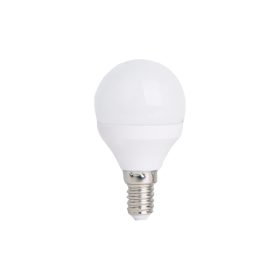   LED lámpa , égő , körte , E14 foglalat , 4.5 Watt , 180° , hideg fehér