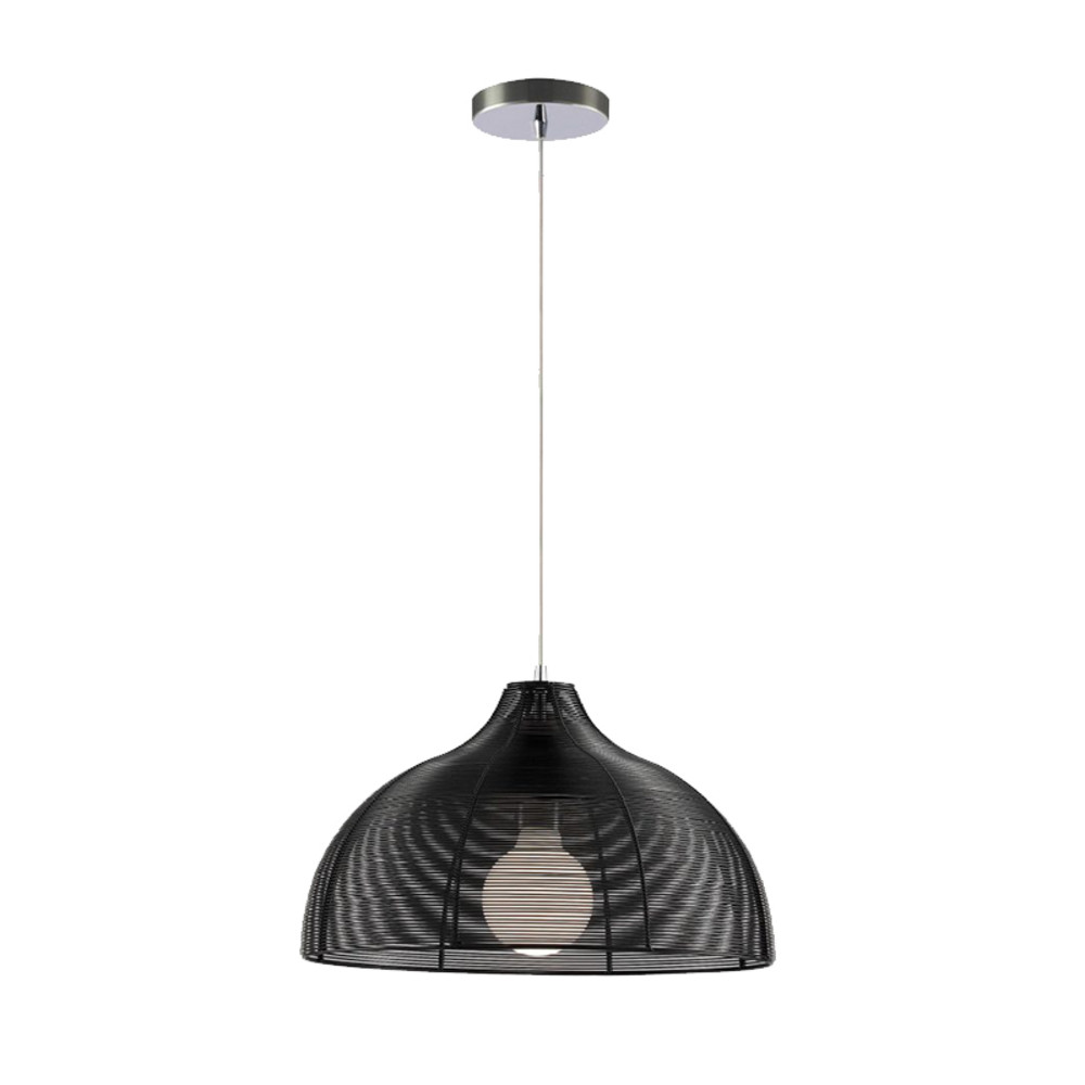 LIV FÜGGESZTÉK 1xE27 KRÓM/FEKETE