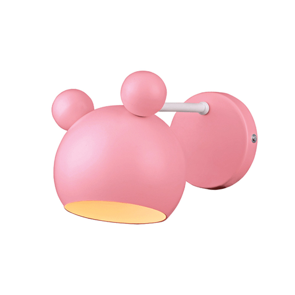 MICKEY FALI LÁMPA 1XE27 RÓZSASZÍN