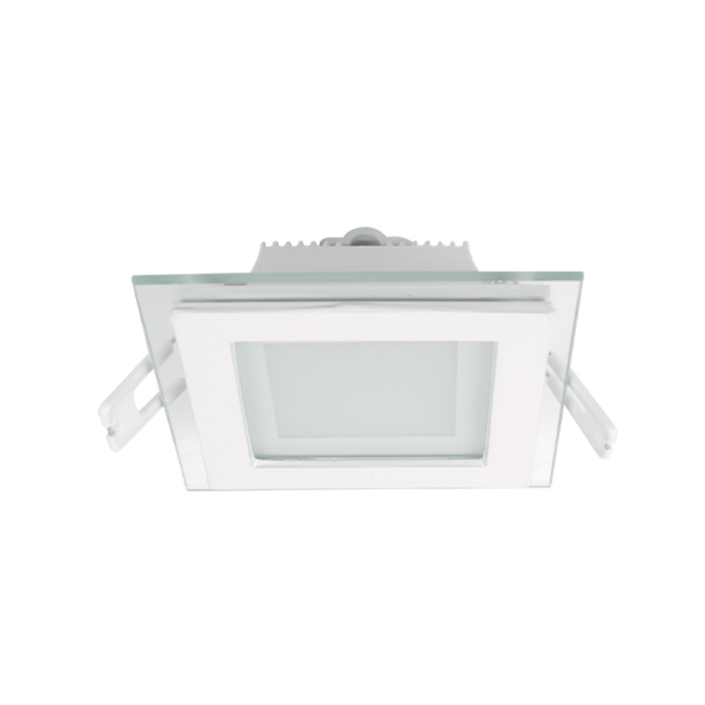 LED PANEL ÜVEG SZÖGLETES 6W 2700K