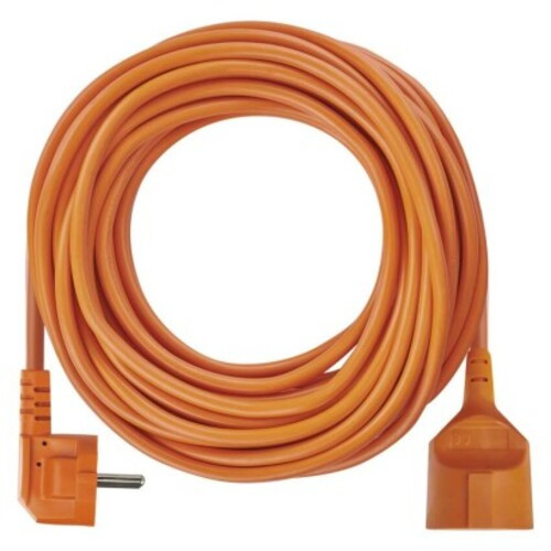 Hosszabbító 20 m, 1 aljzat, narancssárga, PVC, 250 V, 1,5 mm2, 230V, IP20, EMOS, P01220R