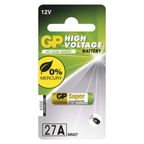 GP Ultra Plus 27AF (MN27, V27GA) 12 V-os speciális lúgos elem, 1 db, 12V, B13011