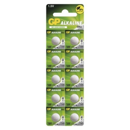 GP Ultra Plus Alkáli gombelem LR54 (189F) 10db/bliszter, 1,5V, B1389